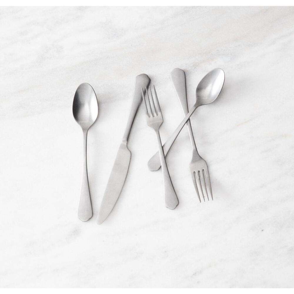 NEW FORTESSA ellsie antiqued flatware – 20‑piece set in silver